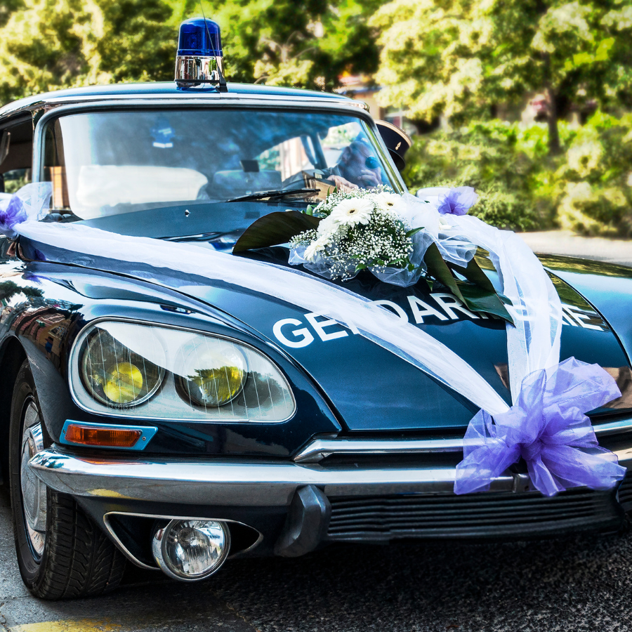 décoration voiture mariage