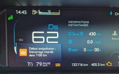 AdBlue défaut antipollution : que faire si « démarrage impossible dans 1100 km » s&rsquo;affiche ?